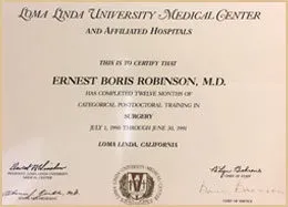 Award & recognition — Dr. Ernest B. Robinson