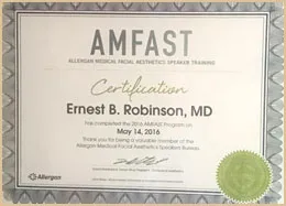 Award & recognition — Dr. Ernest B. Robinson
