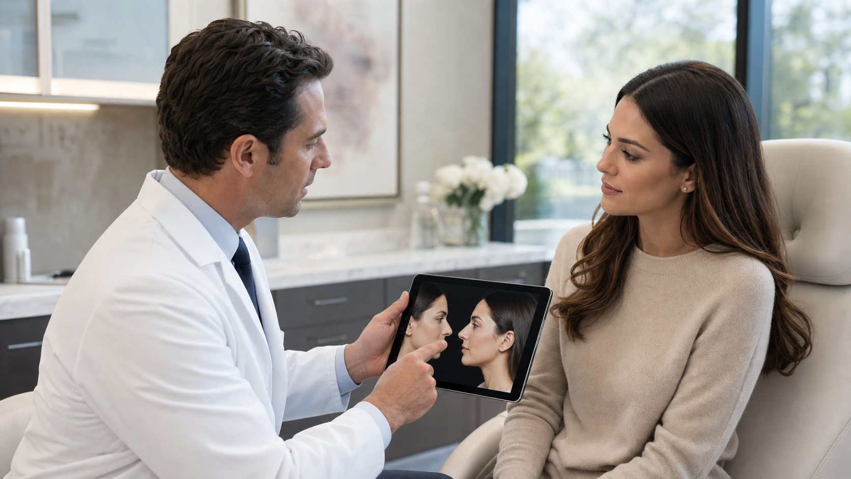 Revision rhinoplasty specialist consultation for nose surgery planning