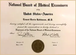 Award & recognition — Dr. Ernest B. Robinson