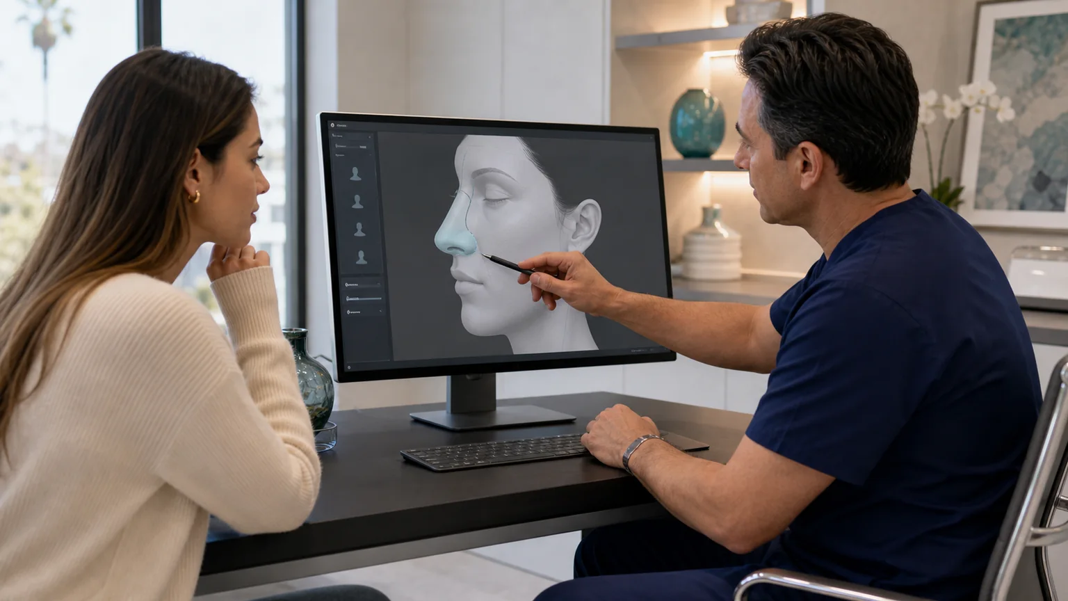New Imaging Software Shows Rhinoplasty Results Before Surgery DrFace topic visual with no readable text or injection imagery